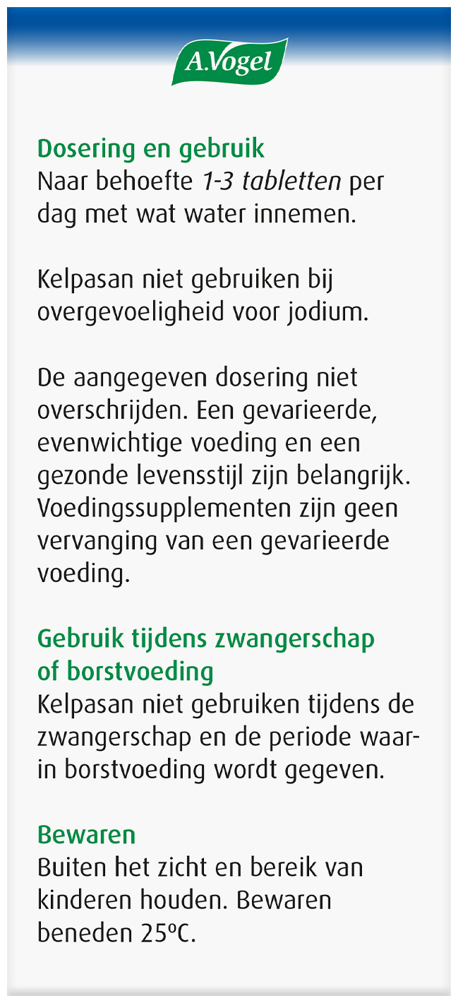A.Vogel Kelpasan Schildklier 180 Tabletten