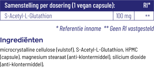 Vitakruid S-Acetyl-L-Glutathion 90 vegetarische capsules