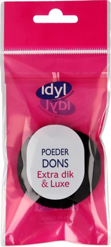Poederdons Zwart Extra Dik & Luxe 1 Stuk